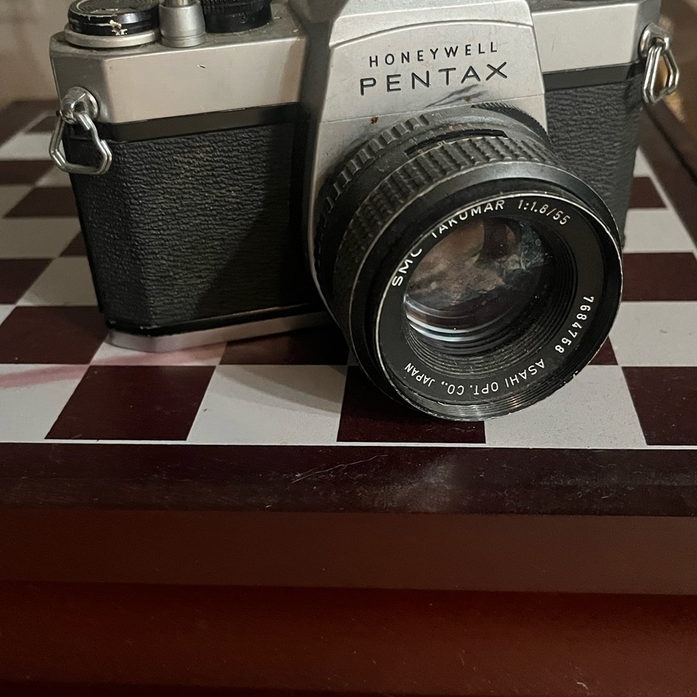 Pentax Black and Silver Film Camera vintage film